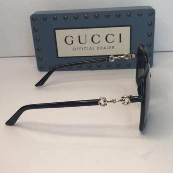 💯 - Authentic New GUCCIGrey Square Ladies SunglassesGG0890S 001 55 - Picture 16 of 16